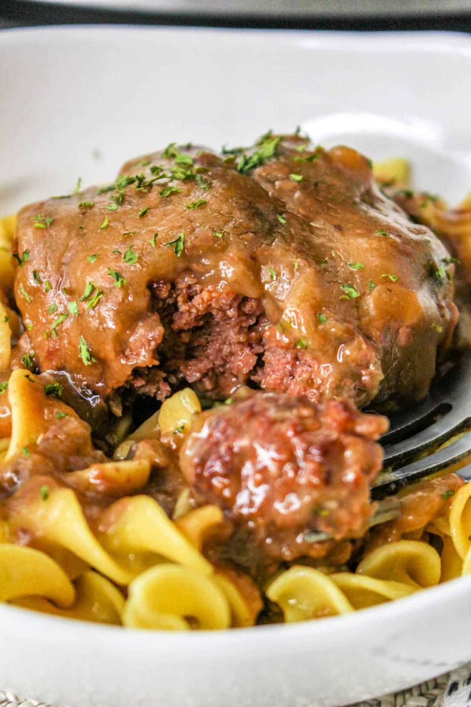 Slow Cooker Chopped Steak