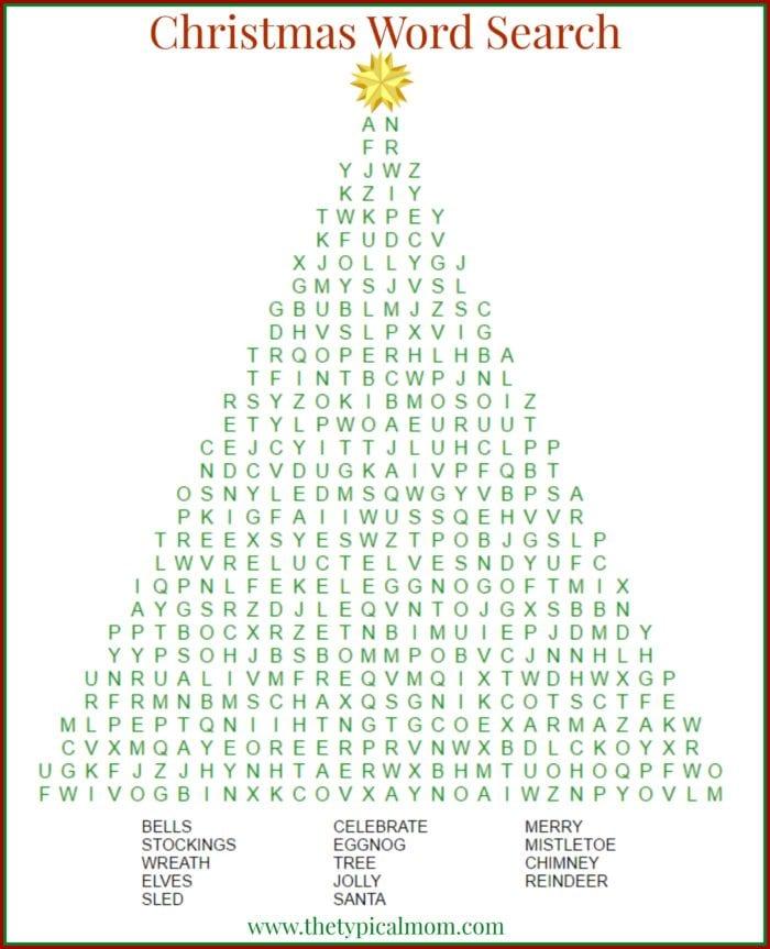 christmas word search