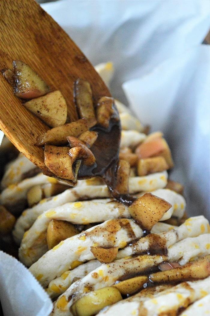 homemade apple bread