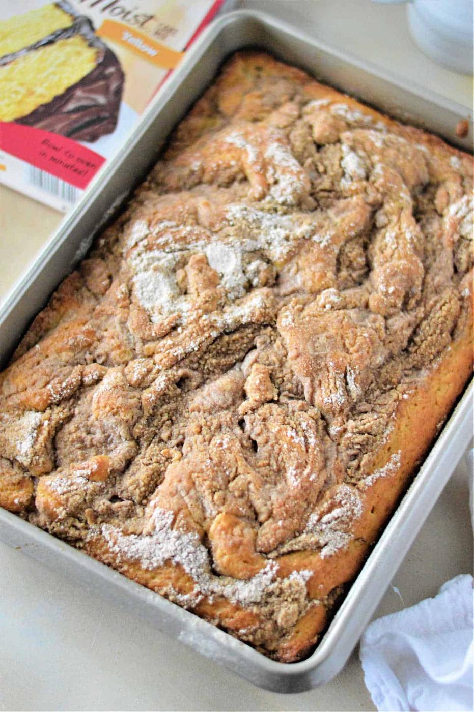 Coffee Cake with Yellow Cake Mix