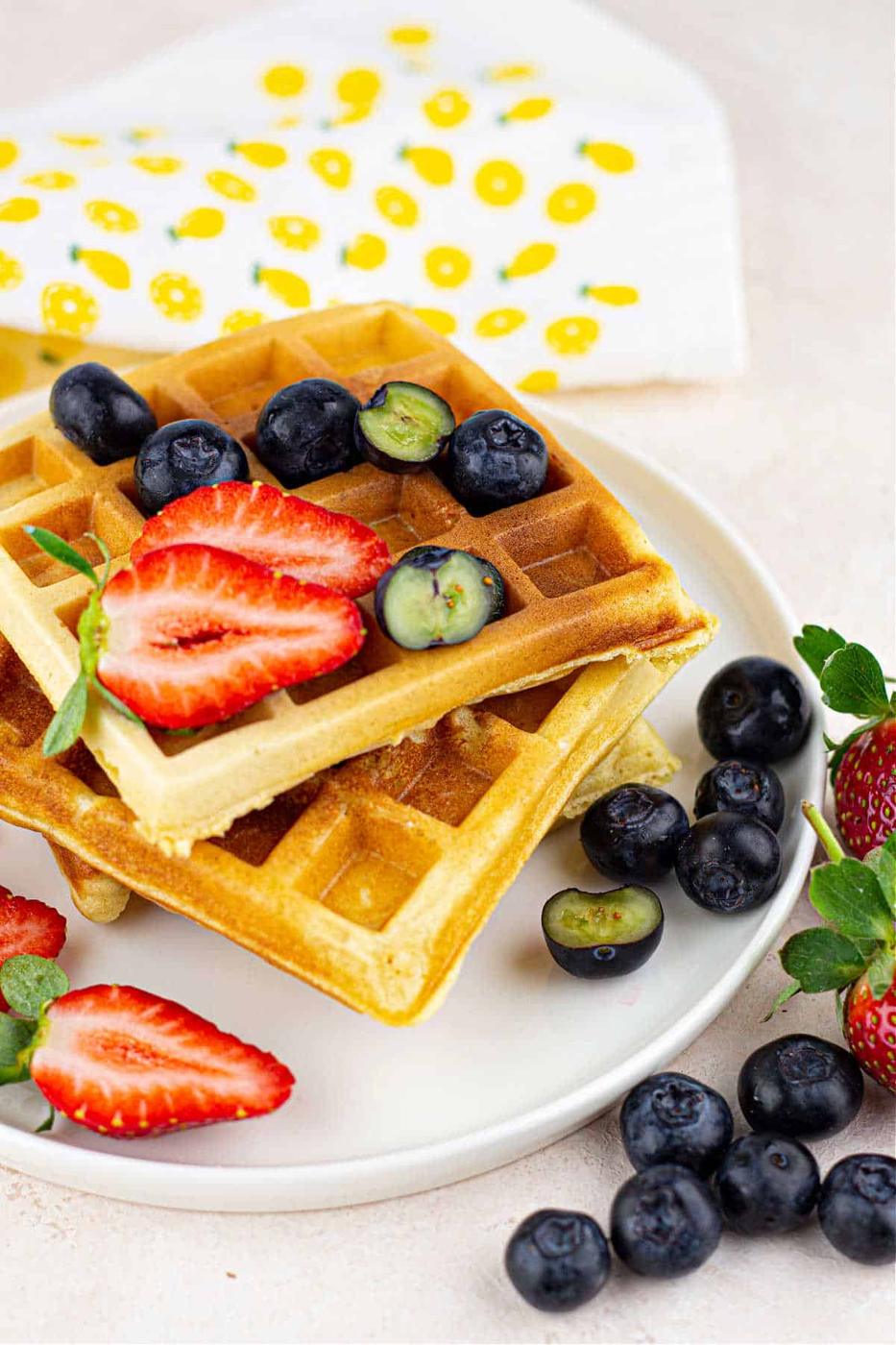 Waffles with Cornmeal