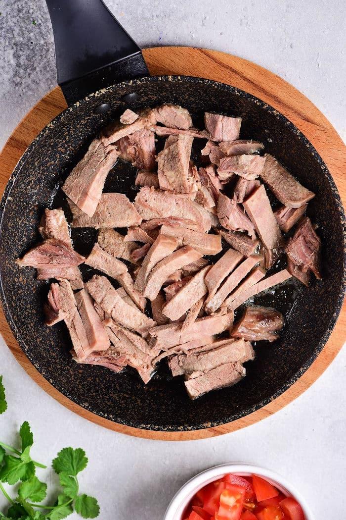 Tacos with Cow Tongue