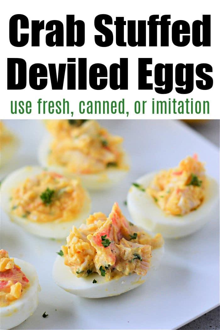 Crab Deviled Eggs
