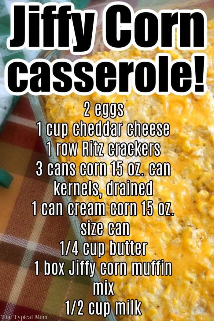 jiffy corn casserole