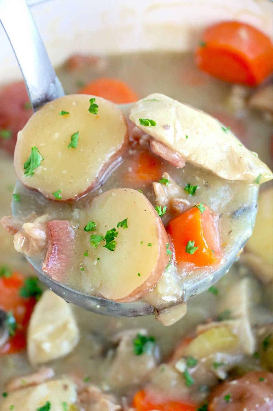 Dutch Oven Creamy Chicken Stew