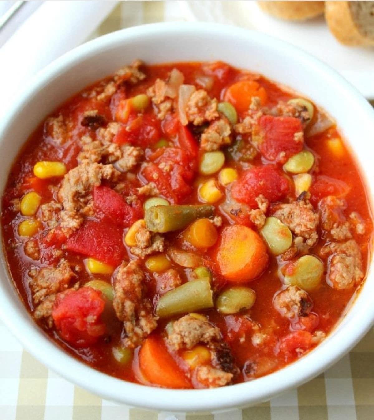 Crock Pot Vegetable Beef Soup