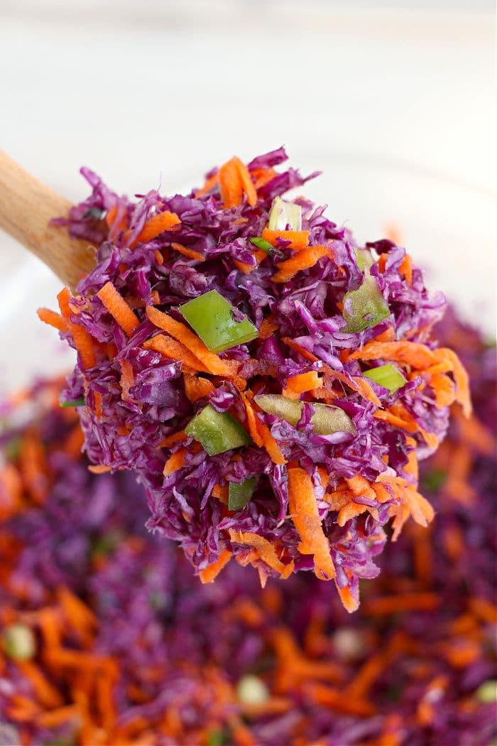 red cabbage coleslaw