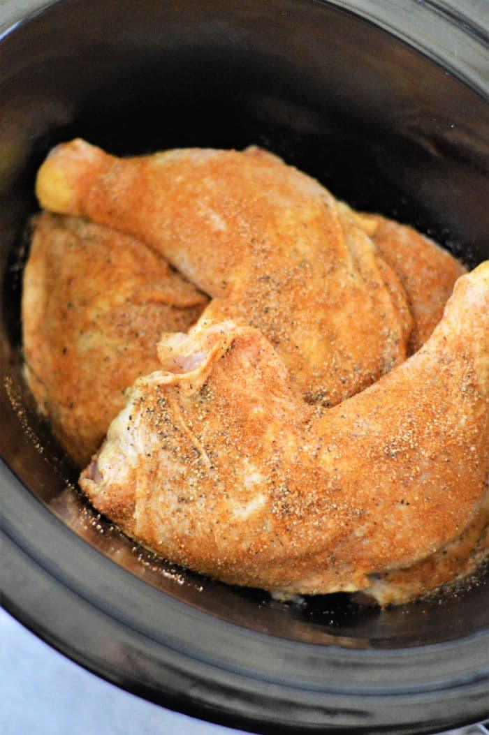 Frozen Chicken Leg Quarters Slow Cooker