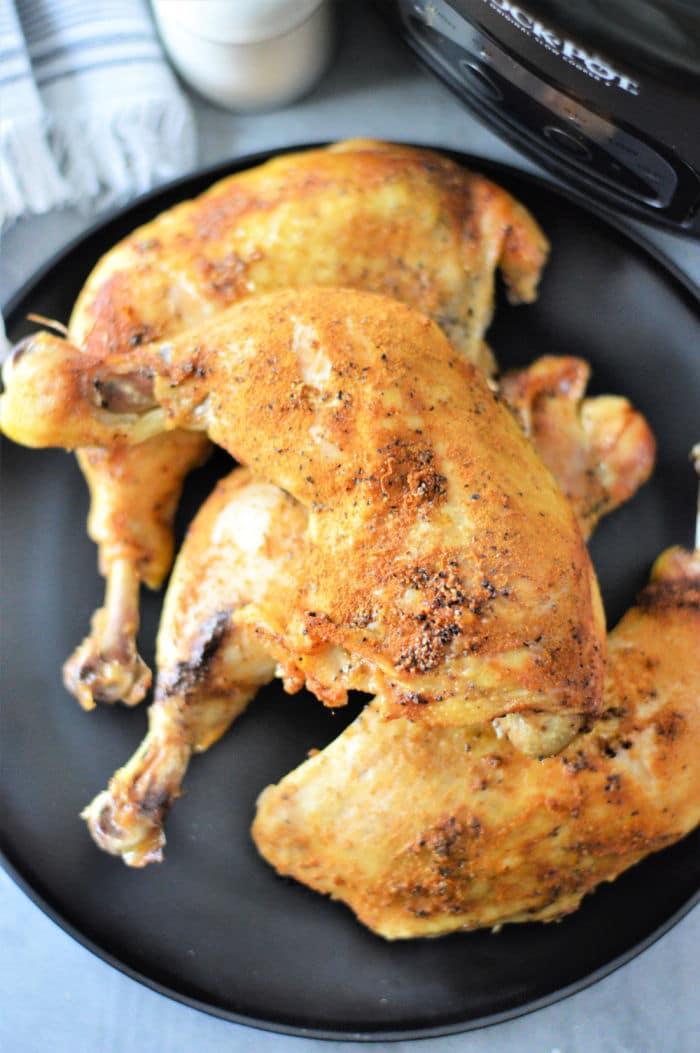 Barbecue Slow Cooker Chicken Leg Quarters
