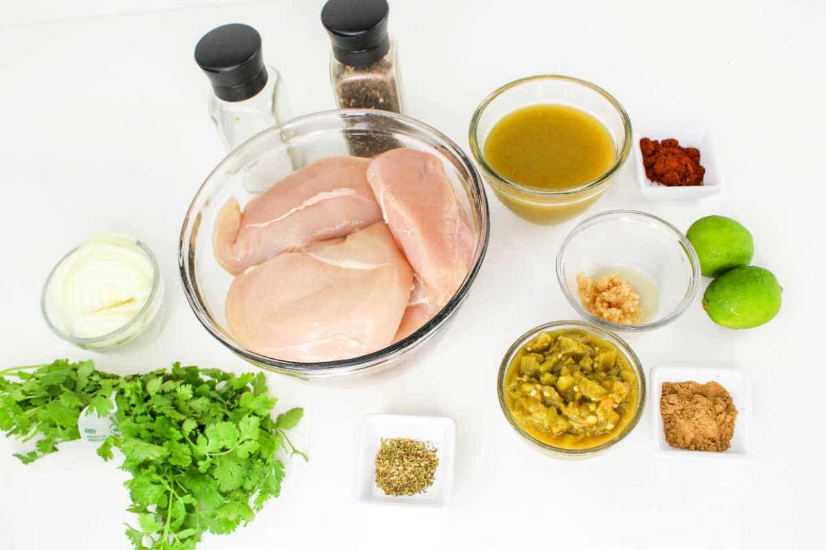 chicken breasts and chiles