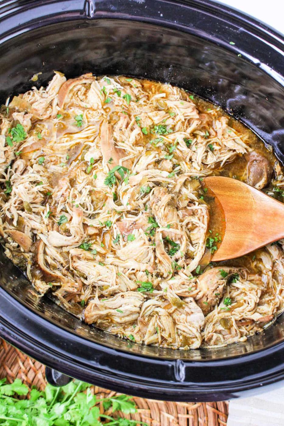 Crockpot Green Chili Chicken
