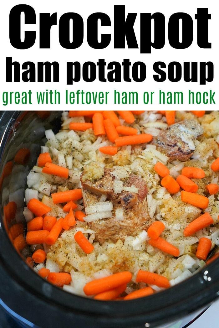 crockpot ham potato soup