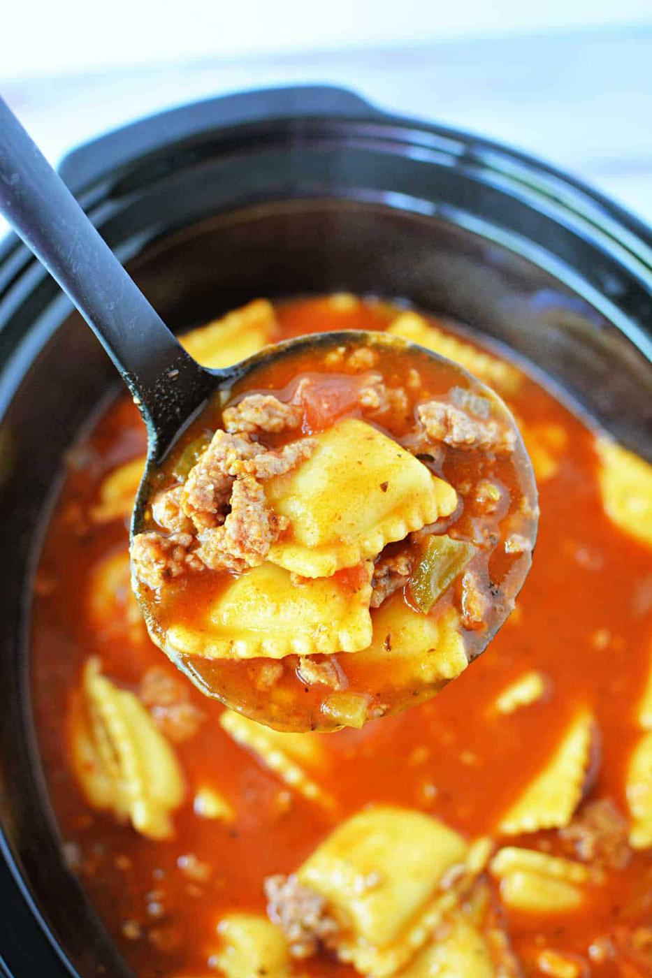 Crockpot Lasagna Soup