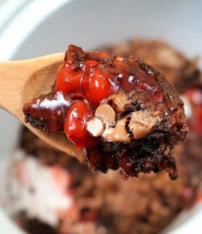Crockpot Lava Cake with cake mix