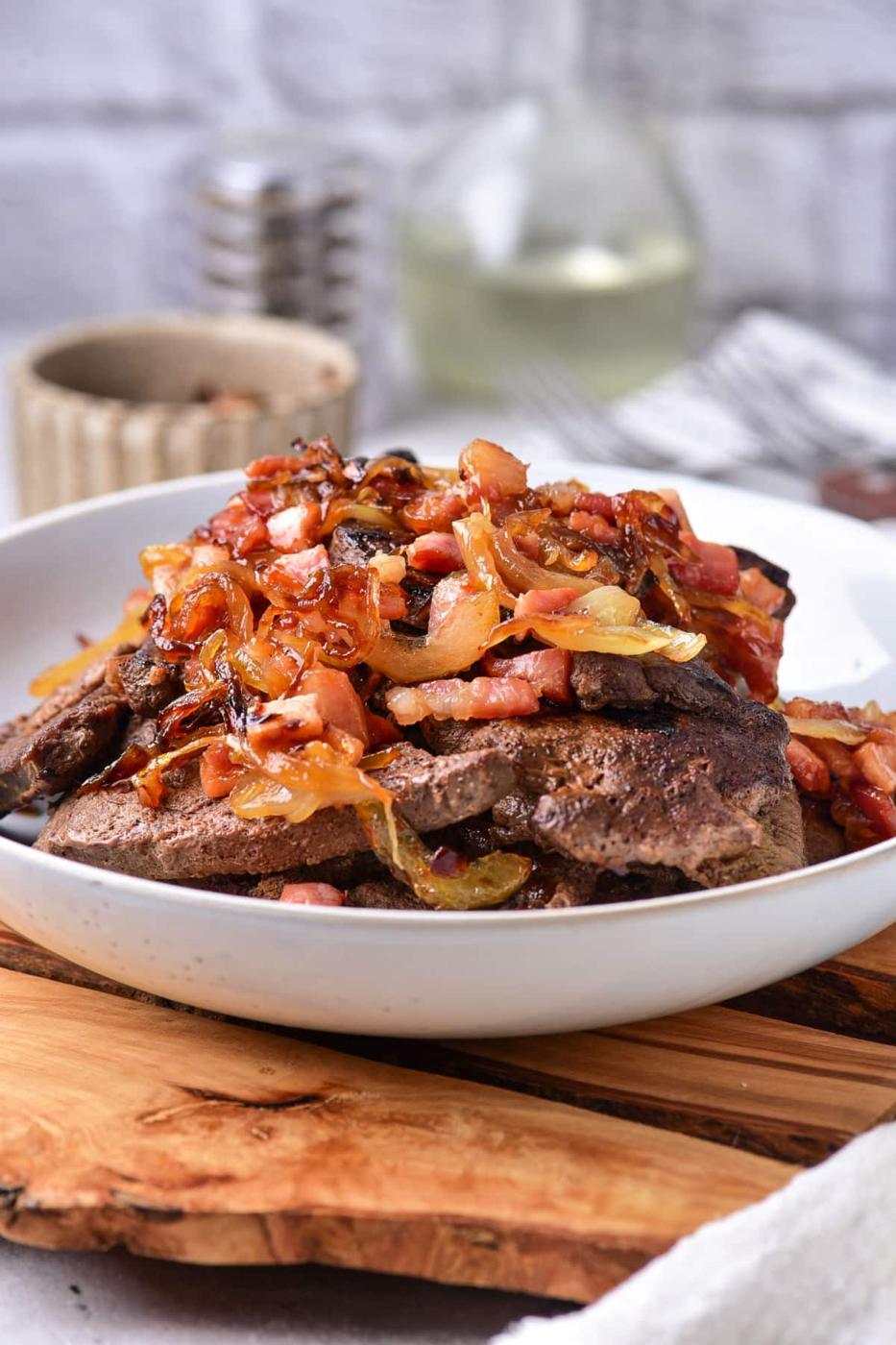 Deer Liver and Onions
