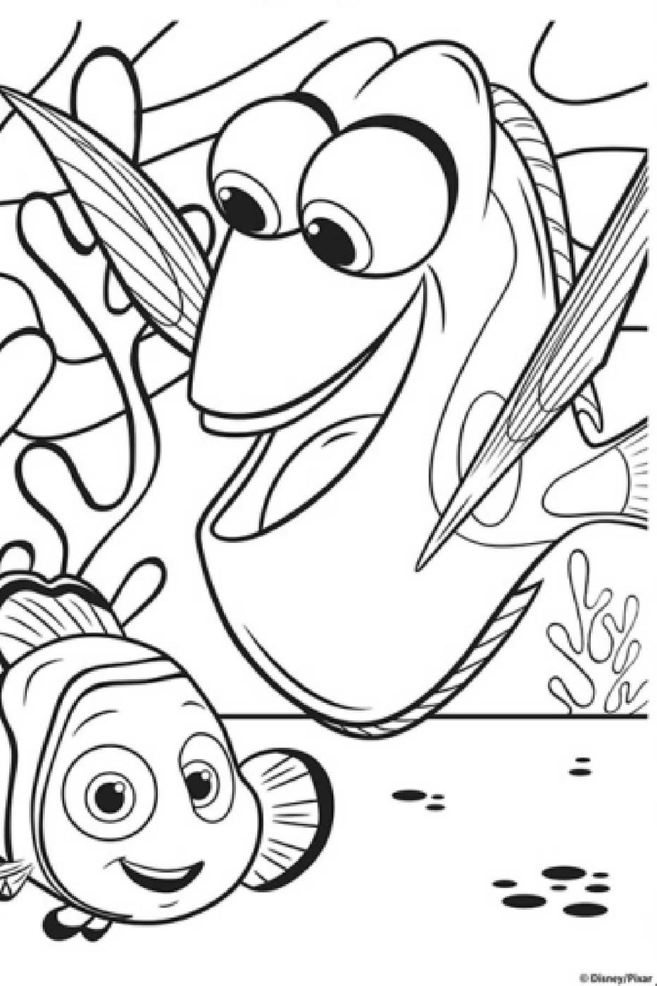Finding Dory Free Printables Coloring Pages