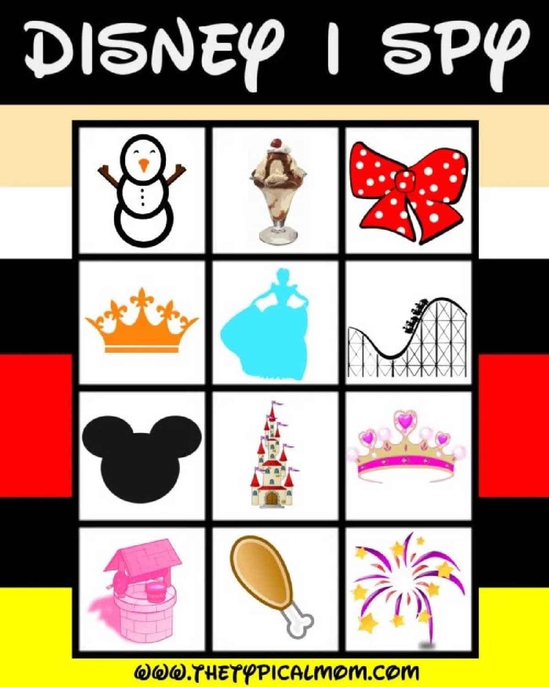 free disney scavenger hunt