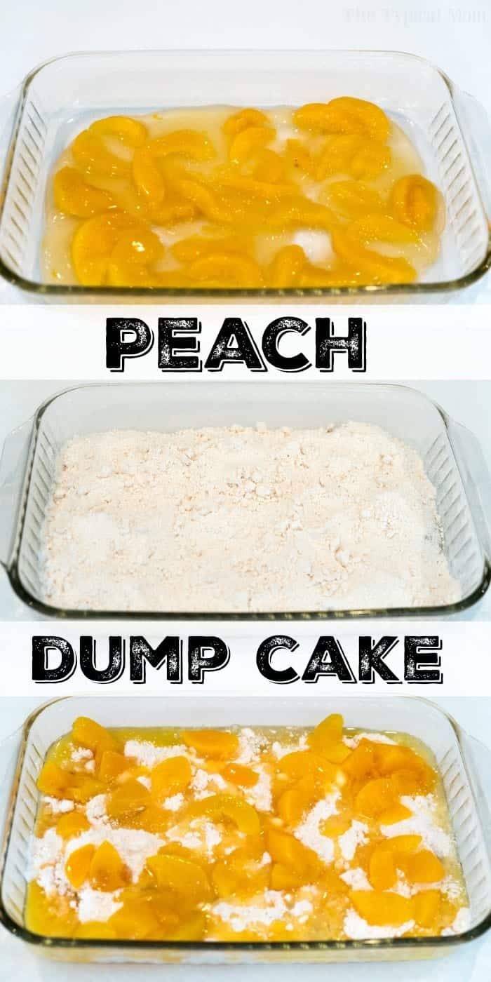 easy peach dump cake