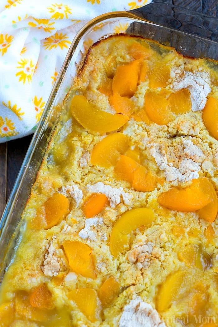 peach dump cake