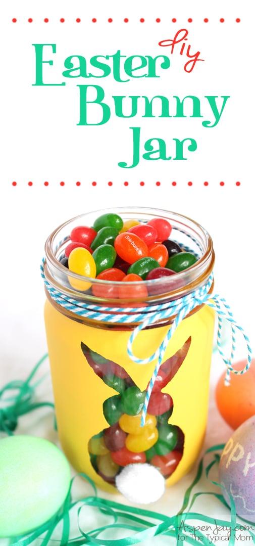 Homemade Candy Easter Bunny Jar