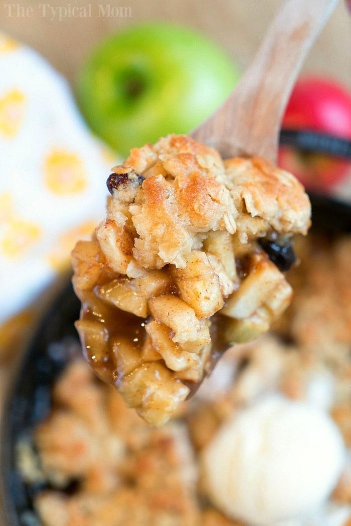 Diced Baked Apples with Brown Sugar