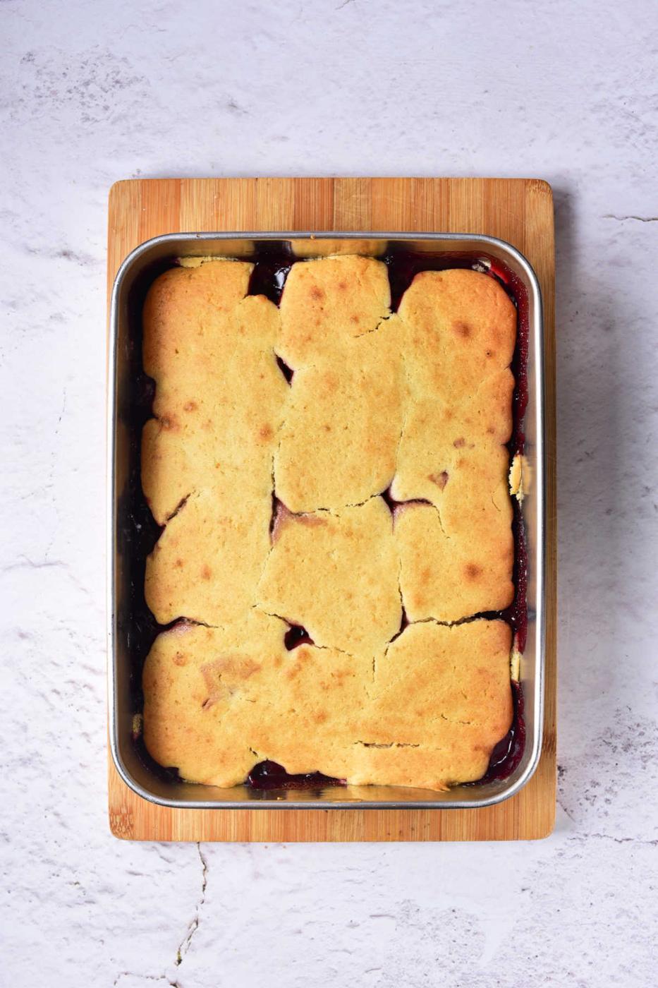 Easy Cherry Cobbler with Fresh Cherries