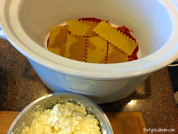 Crockpot lasagna