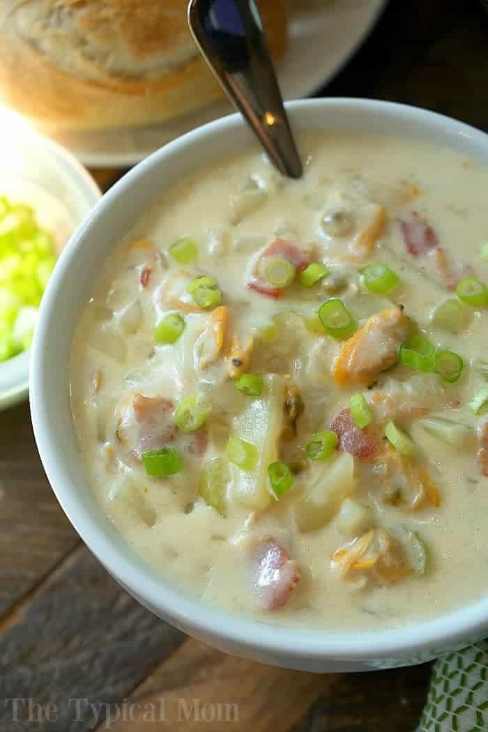 Instant Pot New England clam chowder