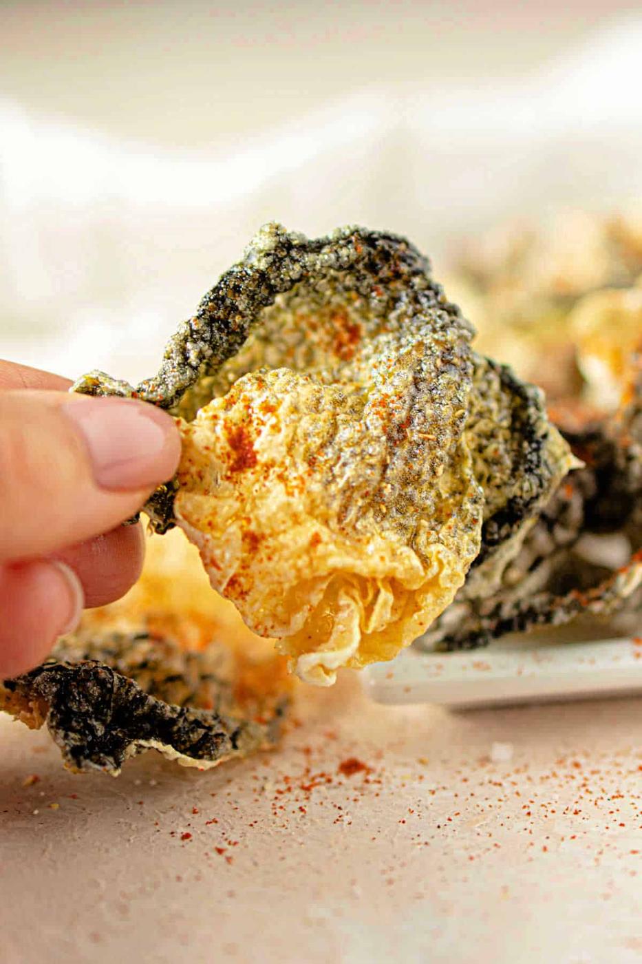 Recipe for Fish Skin Chips
