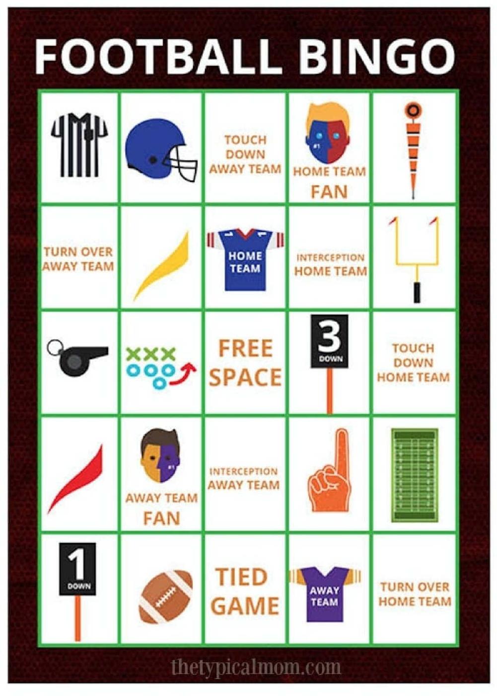 Free Football Bingo