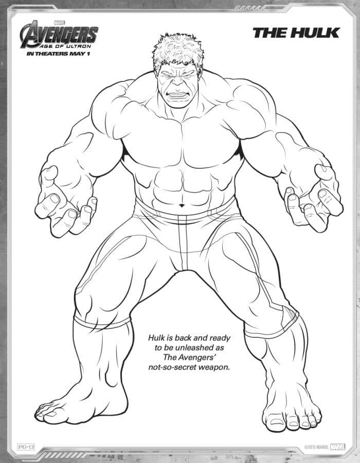 Free Marvel Avengers Coloring Pages