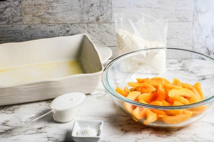 peach dump cake