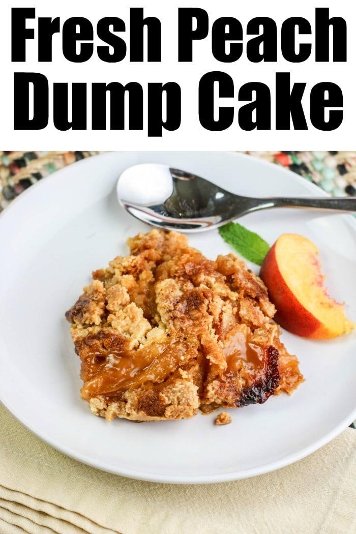 fresh peach dump cake