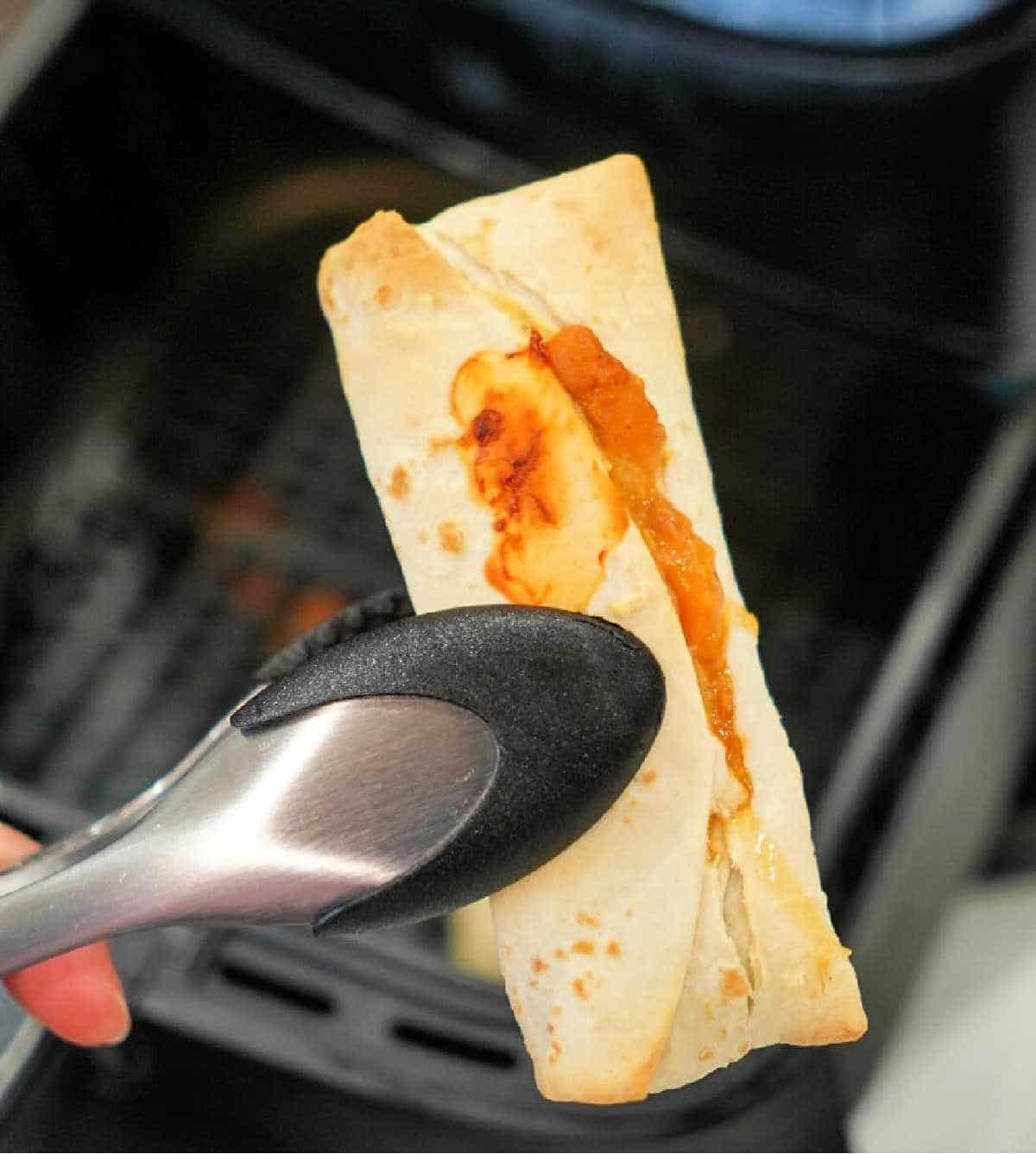 Frozen Burrito in Air Fryer