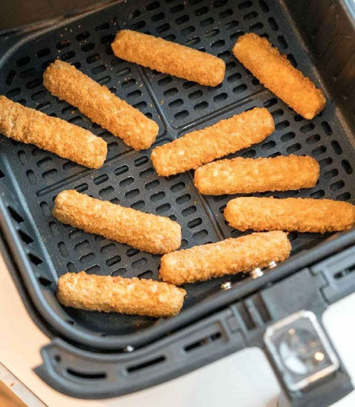 Frozen Mozzarella Sticks in Air Fryer