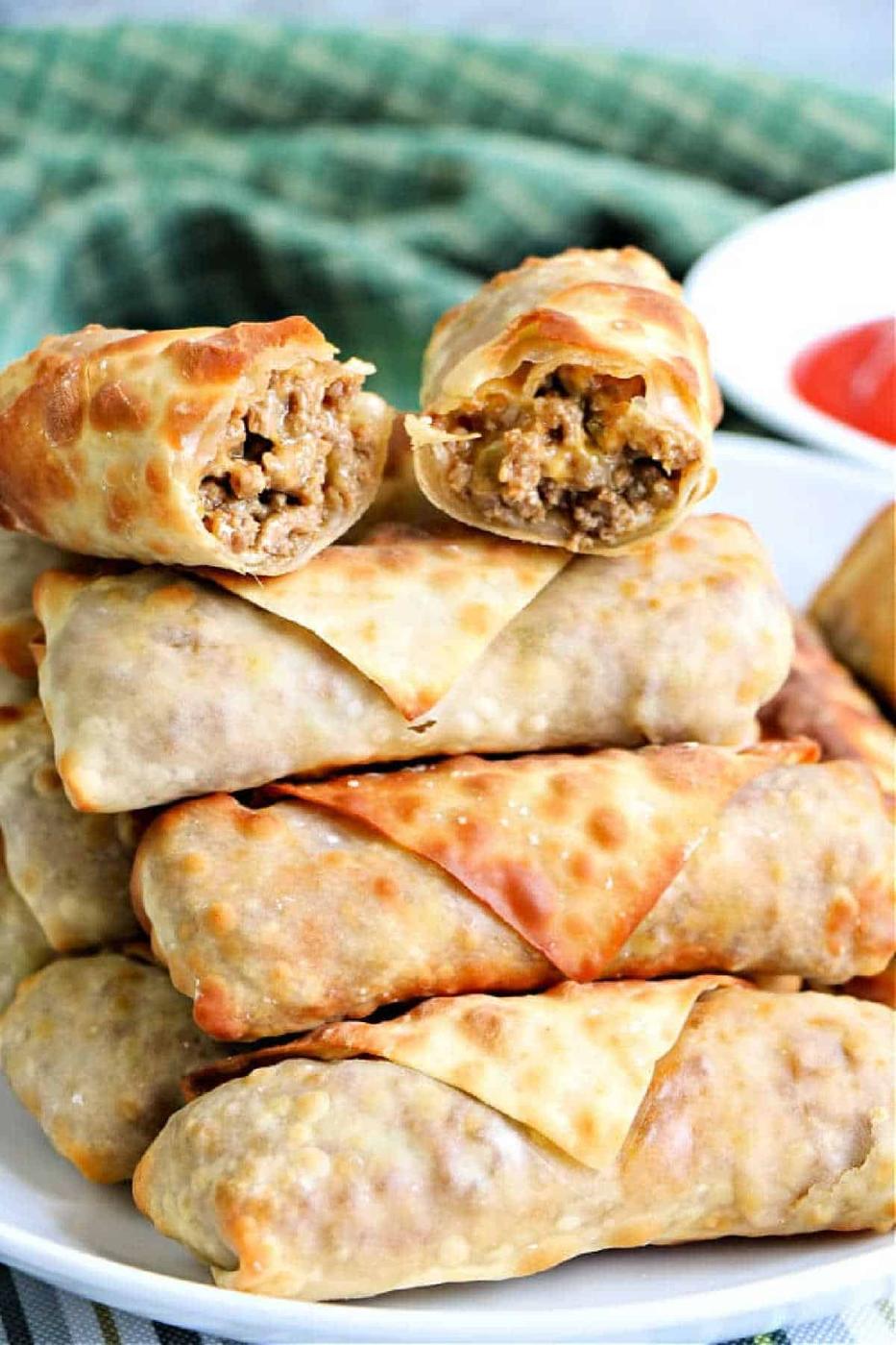Ground Beef Egg Rolls