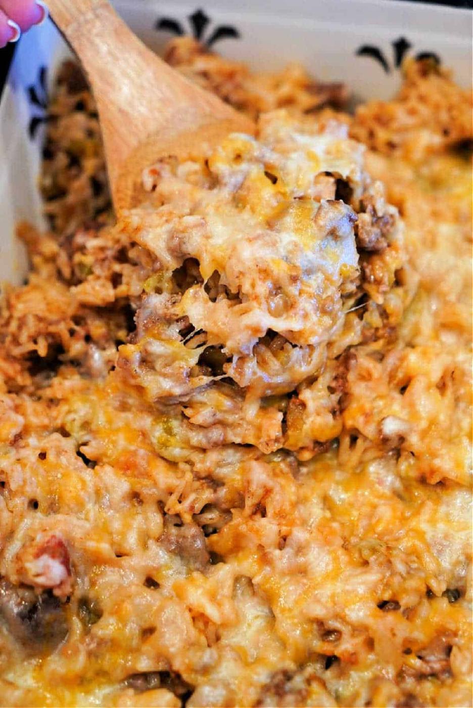 Hamburger and Rice Casserole