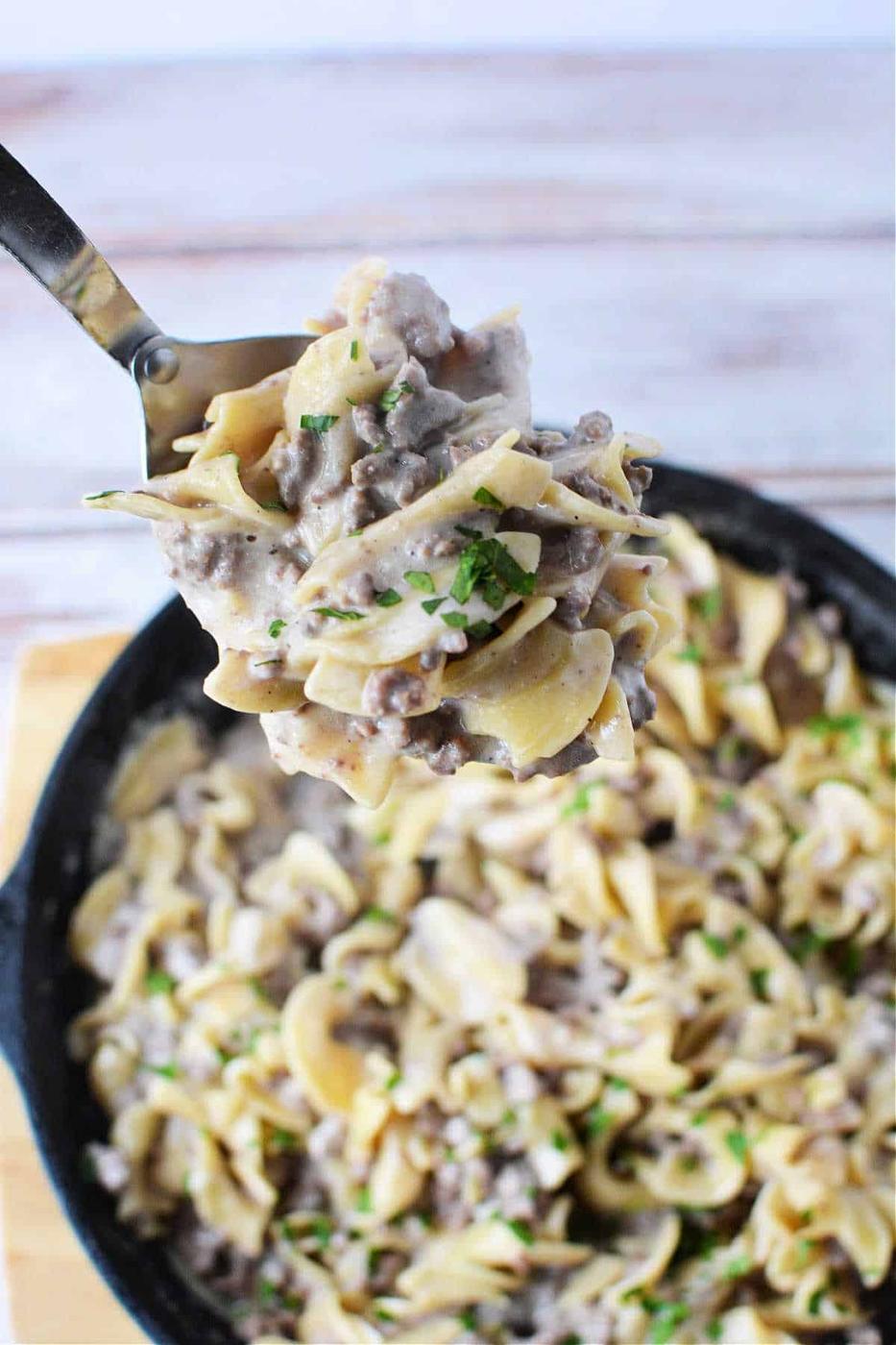 Beef Stroganoff Hamburger Helper