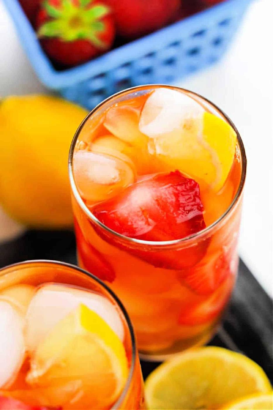 Strawberry Hibiscus Sweet Tea Recipe