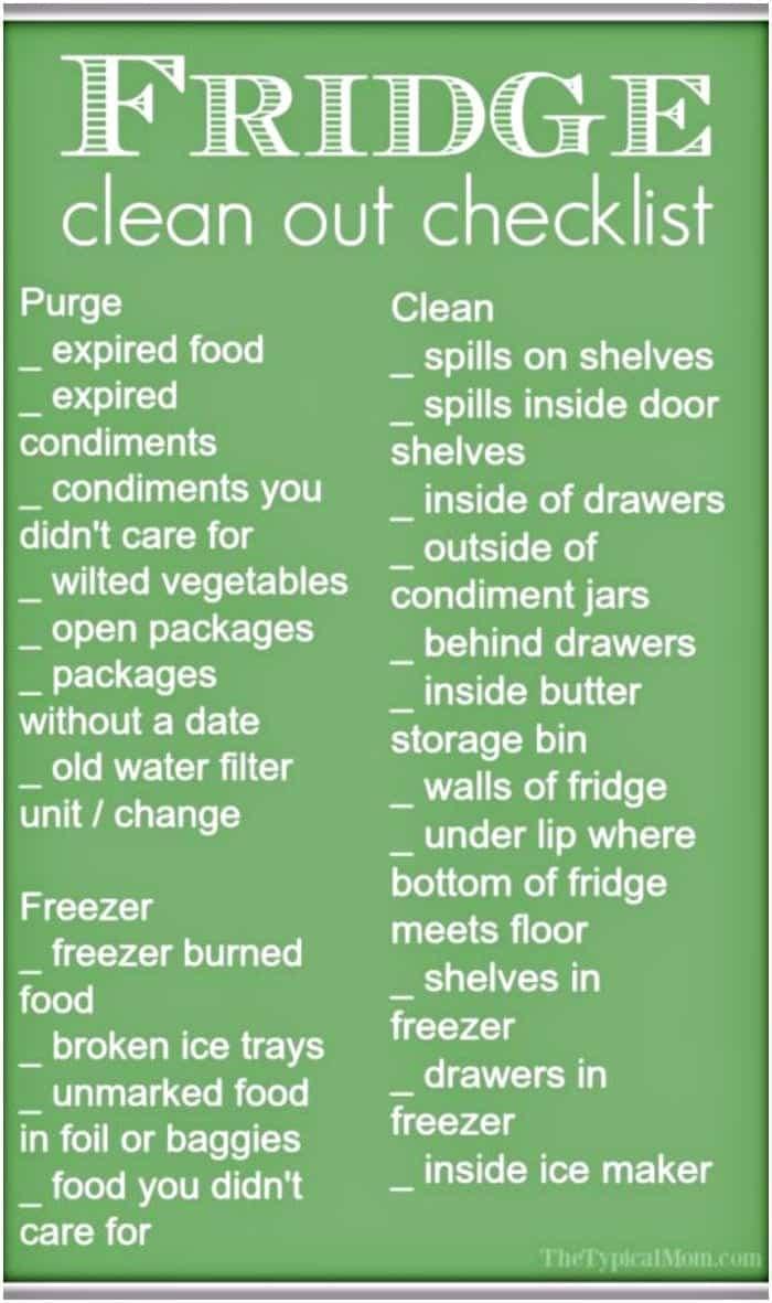 Refrigerator Clean Out