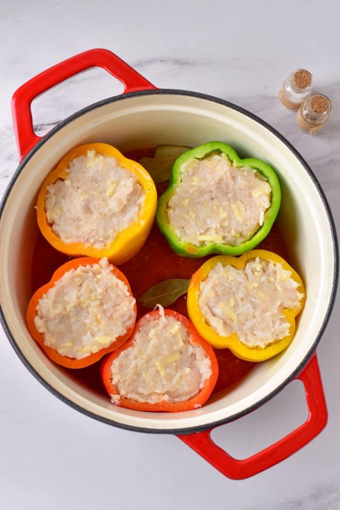 stuffed peppers with ground chicken