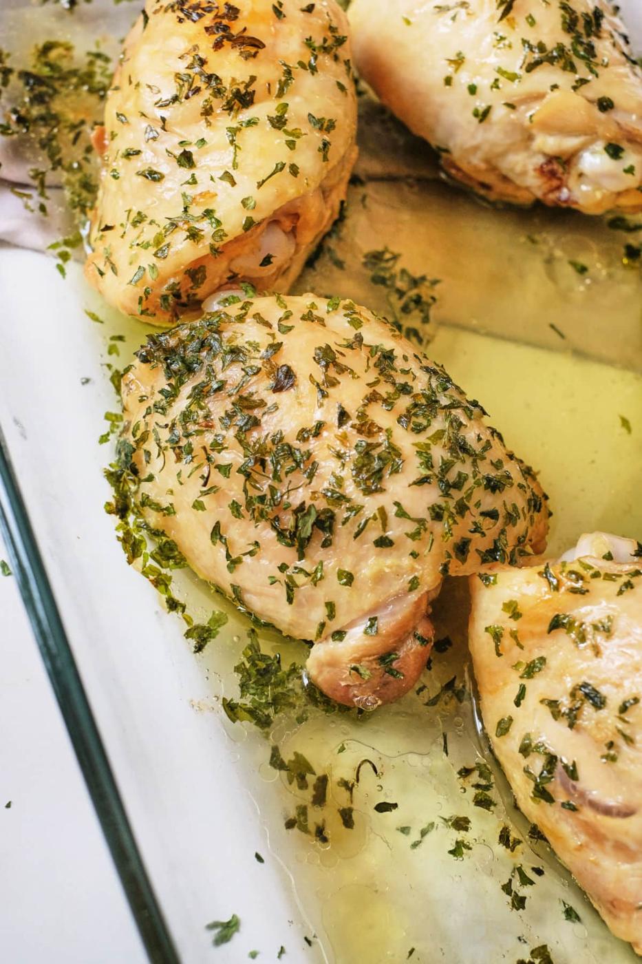 Boiled Chicken Thighs