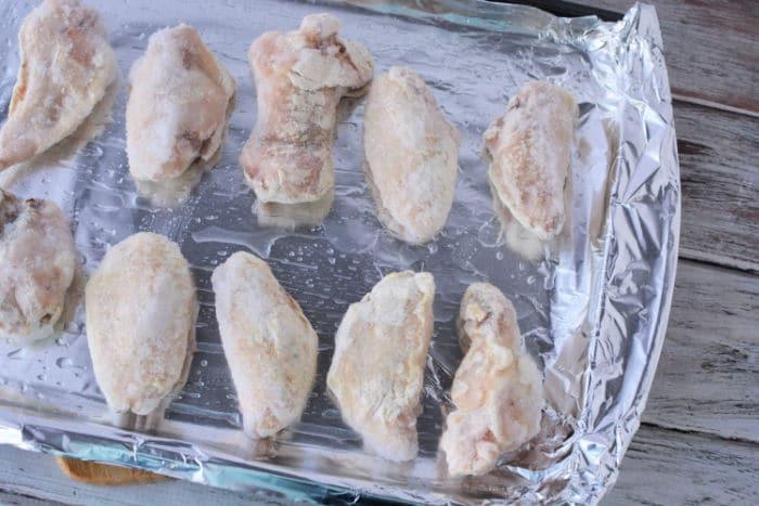 frozen wings in oven