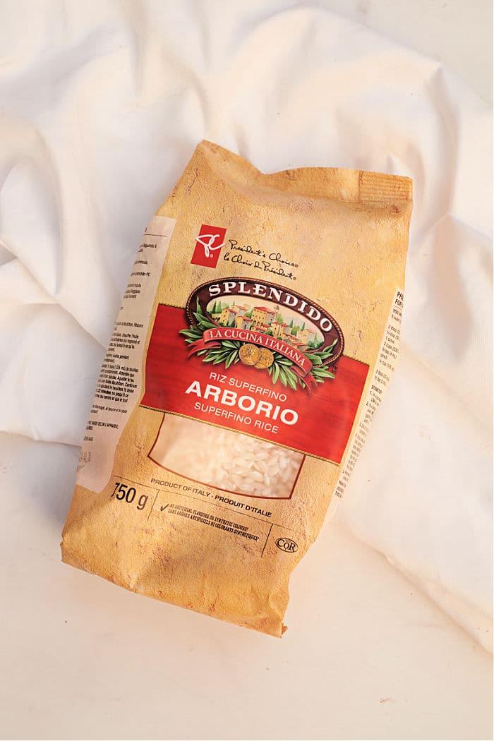 What is the water ratio for Arborio rice