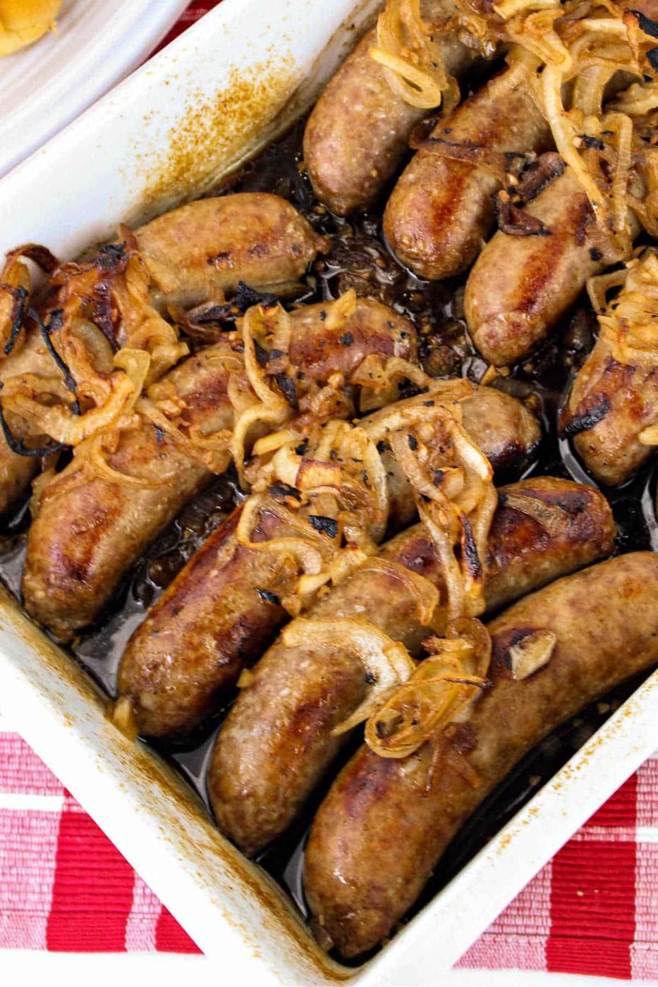 Bratwurst and Onions
