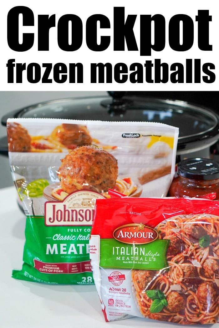 crockpot frozen meatballs