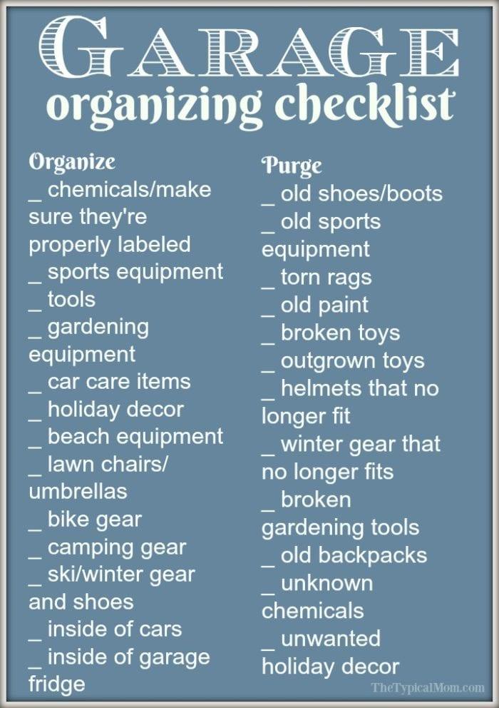 garage organization tips