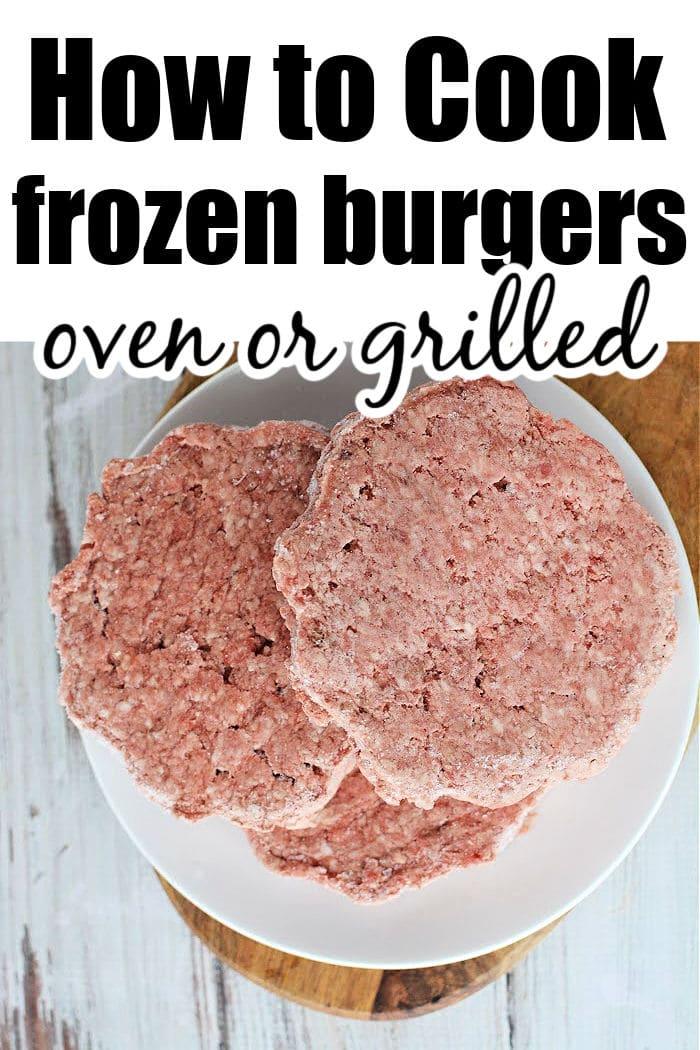 grilled frozen hamburgers