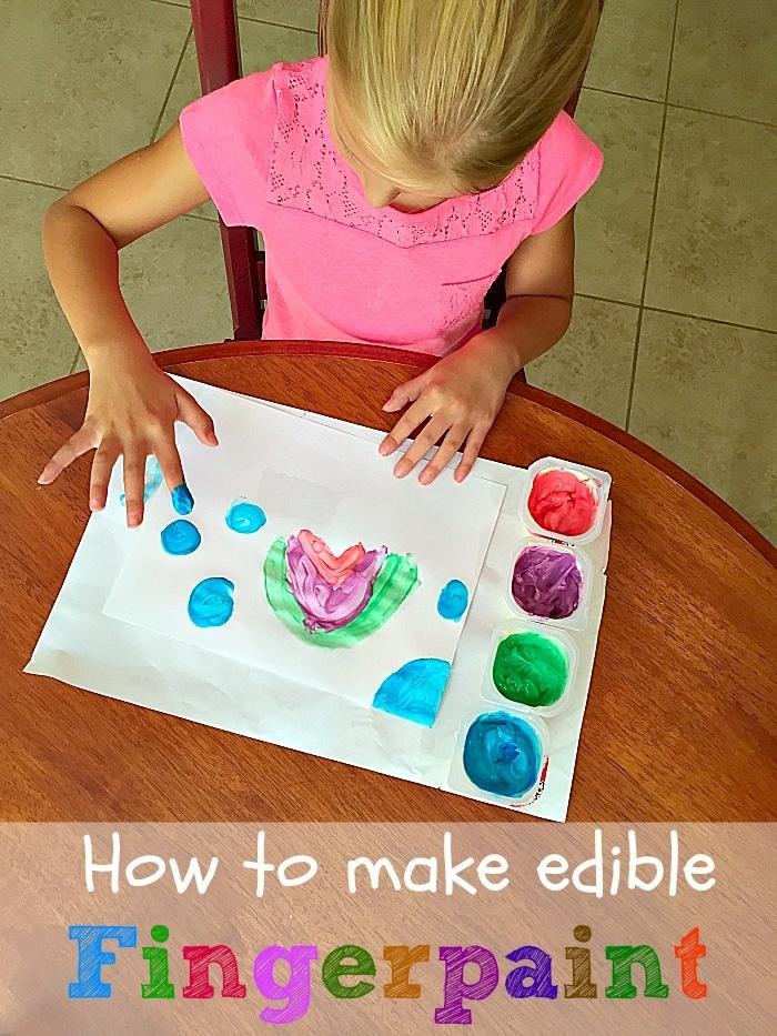 How to Make Edible Fingerpaint