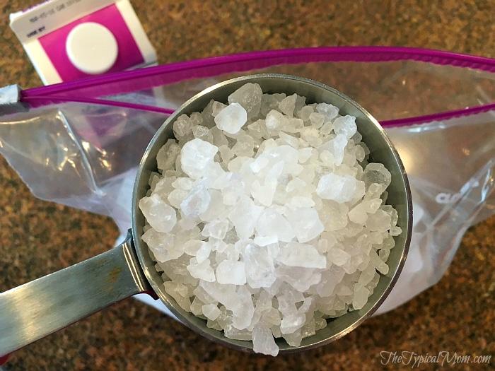 How to make ice cream using baggies